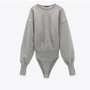 ZARA Long Sleeve Sweater Bodysuit